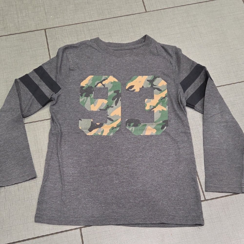Urban Pipeline Gray Camo Number Long Sleeve Tee